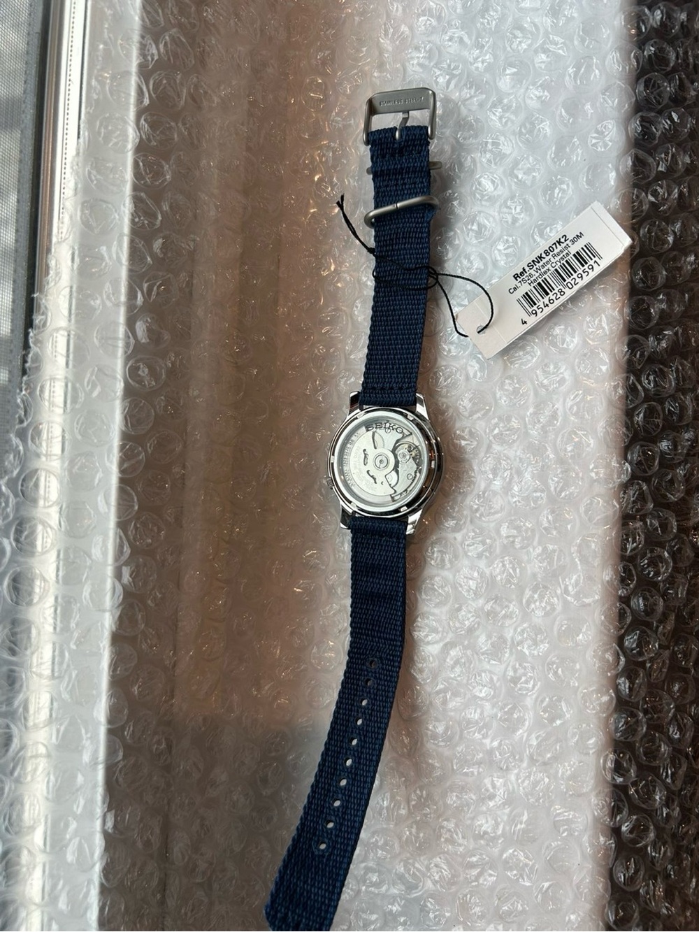 Seiko 5 Automatic Military Style Men’s Watch SNK807K2 (Working) - Picture 8 of 9